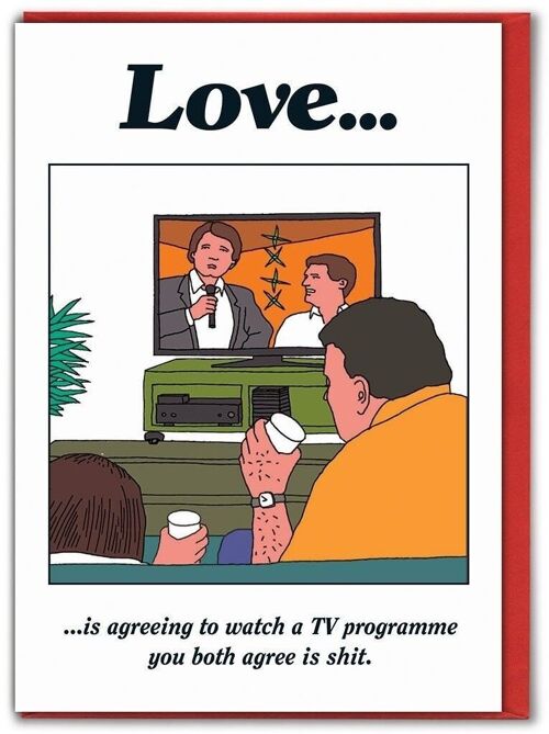 Love Shit TV Valentines Card