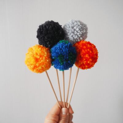 Pompom toppers - Cosmos