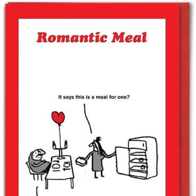 Dinner For One Valentines  Card