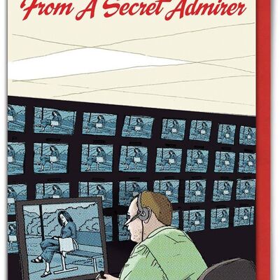 CCTV Admirer Valentines Card