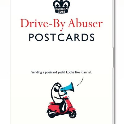Juego de 20 postales de abusadores que se conducen desde el coche
