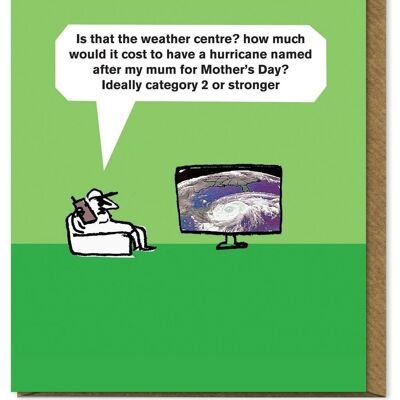 Carte ouragan pour la fête des mères
