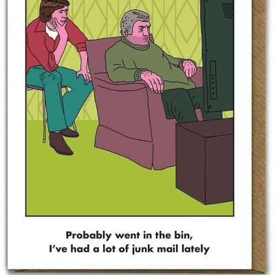 Carte de courrier indésirable pour la fête des pères