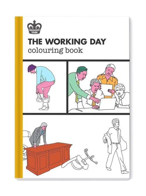 The Working Day A4 Colouring Book