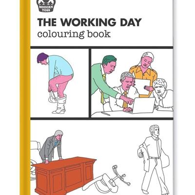 Il libro da colorare A4 della giornata lavorativa