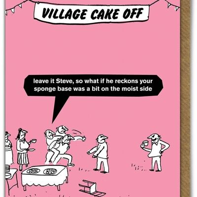 Carte de gâteau de village
