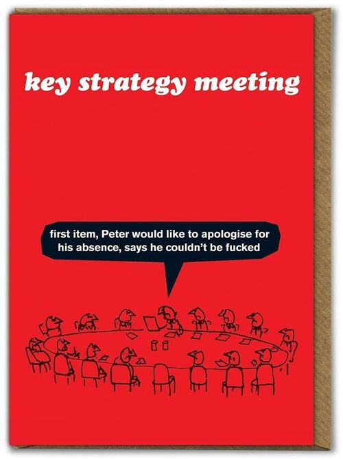 Key Strategy Meeting Card