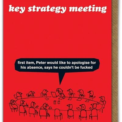 Key Strategy Meeting Card