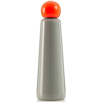Skittle Water Bottle 750ml - Light Grey and Coral