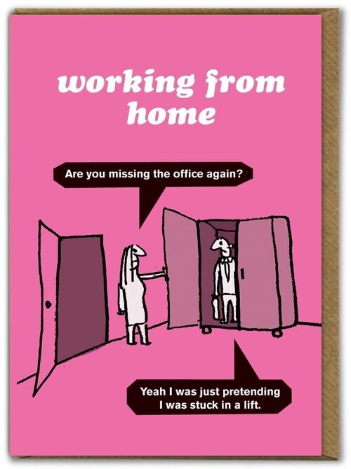 Working From Home Lift Card