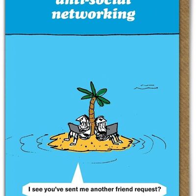Anti-Social Networking Card