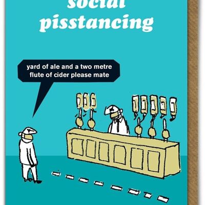 Social Pisstancing Card