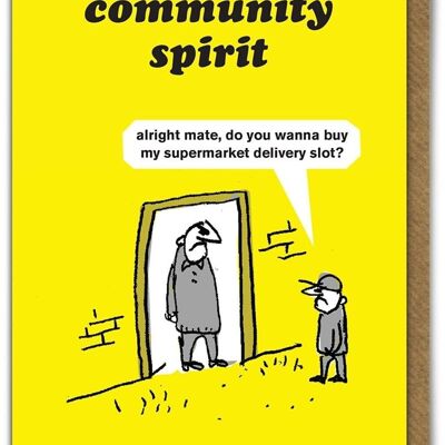 Tarjeta de espíritu comunitario