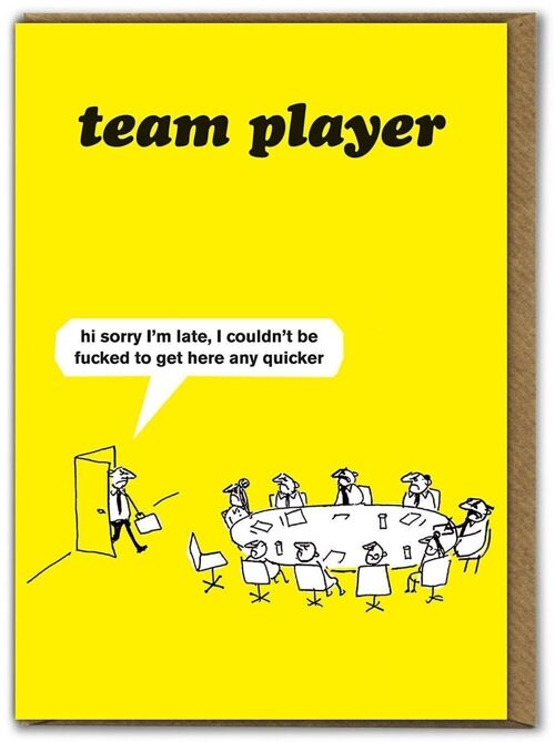 Work Team Player Card