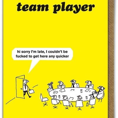 Work Team Player Card