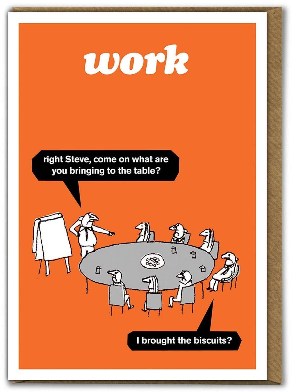 Carta dei biscotti da lavoro