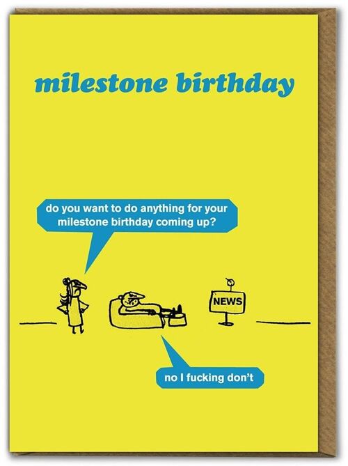 Milestone Birthday Card