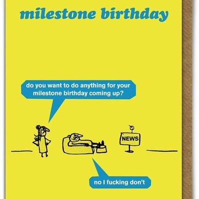 Milestone Birthday Card