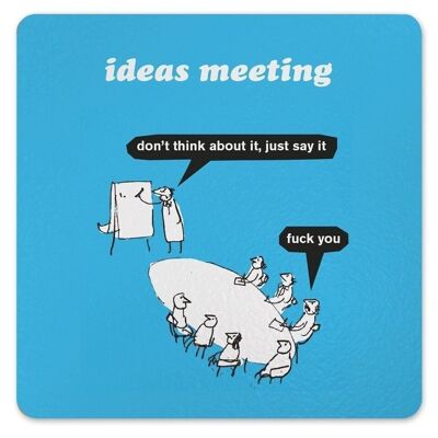 Posavasos para reuniones de ideas