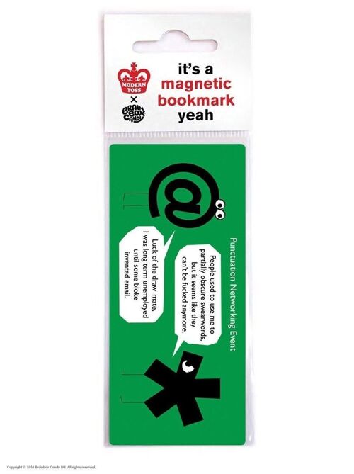 Punctuation Partially Obscure Magnetic Bookmark