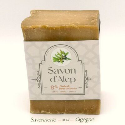 Aleppo soap 8% bay laurel oil 200g