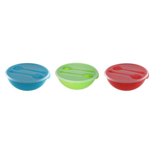 LIFE STORY FAMILY SALAD SET GREEN - BLUE - RED SP34147