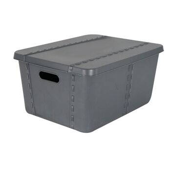 LIFE STORY CRAFT COFFRET AVEC COUVERCLE GRAND 45L GRIS ANTHRACITE SP34179 1