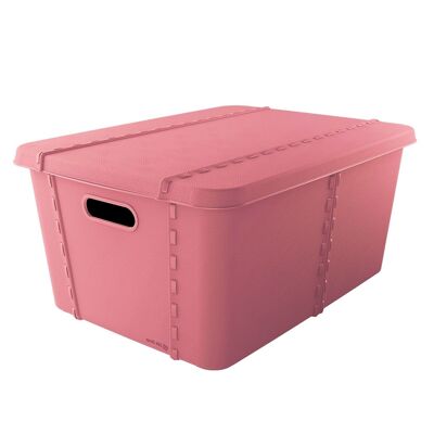 LIFE STORY CRAFT BOX WITH LID LARGE 45L PINK SP34185
