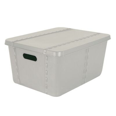 LIFE STORY CRAFT BOX WITH LID SMALL 15L GRAY SP34200