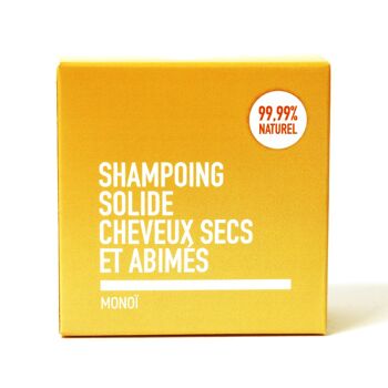 Shampoing solide Cheveux secs et abimés - Monoï - 80g