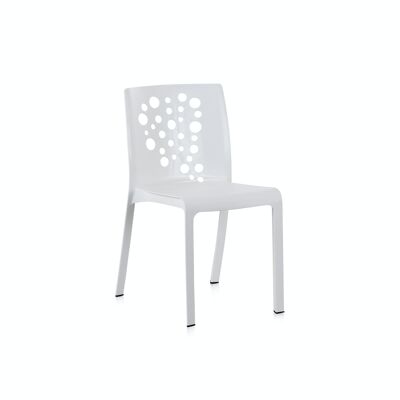 OUTDOOR - SET OF 6 WHITE COCKTAIL CHAIRS SP54118