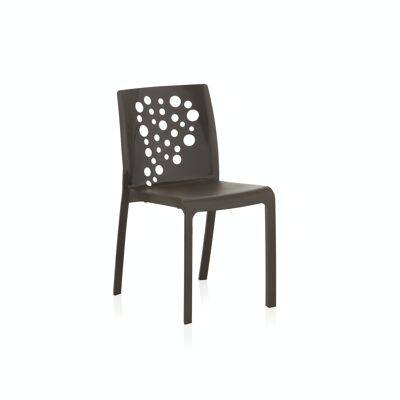 OUTDOOR - SET 6 COCKTAIL CHAIRS WENGUE SP54119