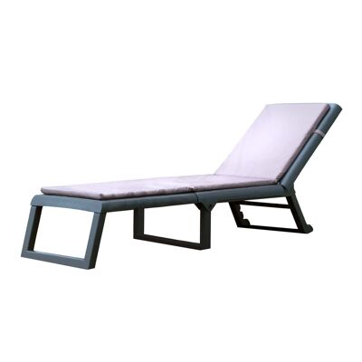 OUTDOOR - DREAM LOUNGE ANTRACITE CON CUSCINO SP55487