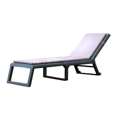 OUTDOOR - ANTHRACITE DREAM LOUNGE WITH CUSHION SP55487