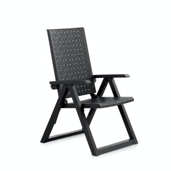 OUTDOOR -FAUTEUIL MULTIPOSITION DREAM ANTHRACITE SP75195 1