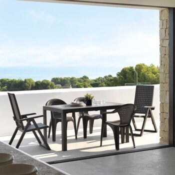 OUTDOOR -FAUTEUIL MULTIPOSITION DREAM ANTHRACITE SP75195 5