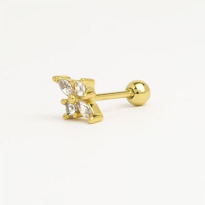 Aconite piercing earring - gold