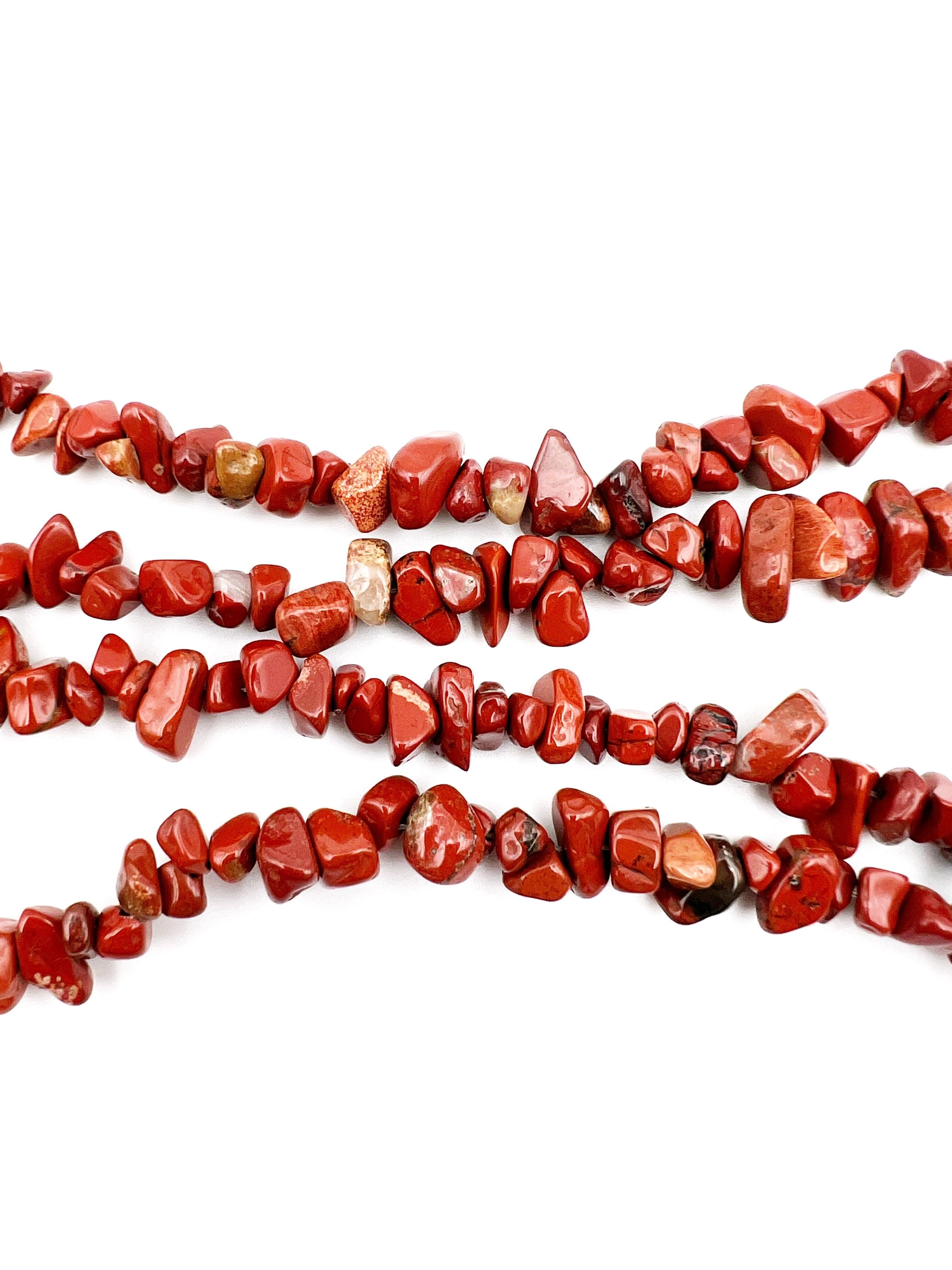 Row of chips/baroque red jasper