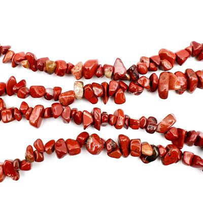 Row of chips/baroque red jasper