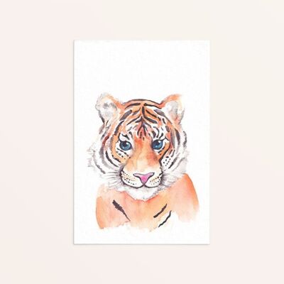 Grußkarte Tiger