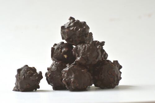 Petits Rochers Pralinés Noir Bio Vrac par Kg