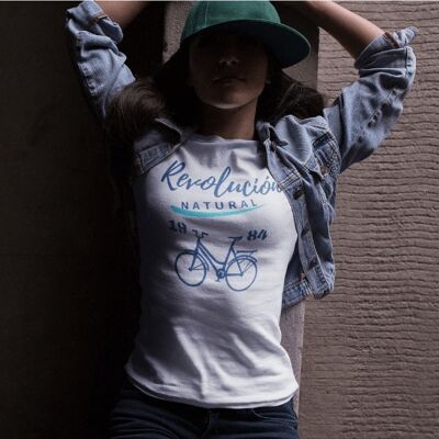 T-shirt vélo bleu