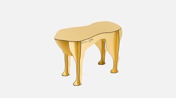 Tabouret chien - SULTAN GOLD 1