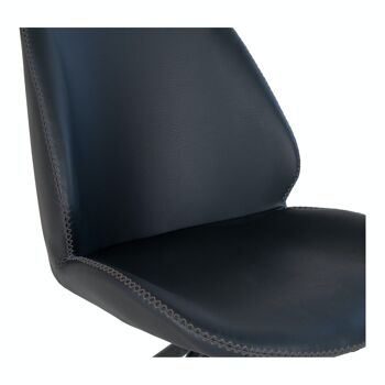 Chaise de salle à manger Monte Carlo - Chaise de salle à manger en PU avec pivot, noir, HN1223 7