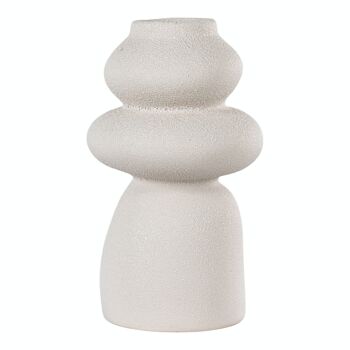 Vase - Vase en céramique, beige, rond, Ø14,5x26,5 cm 1