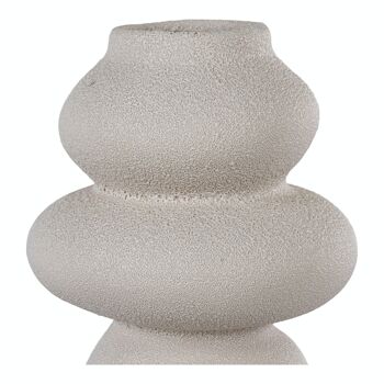 Vase - Vase en céramique, beige, rond, Ø14,5x26,5 cm 5