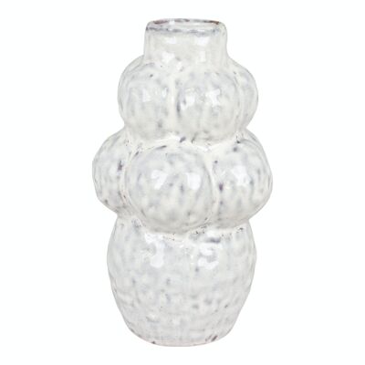 Vaso - Vaso in ceramica, bianco, 16x16x28 cm