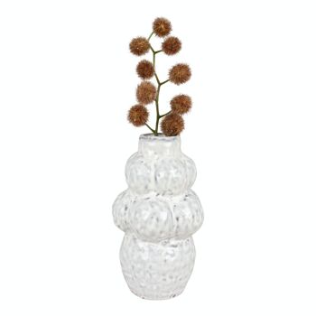 Vase - Vase en céramique, blanc, 16x16x28 cm 3