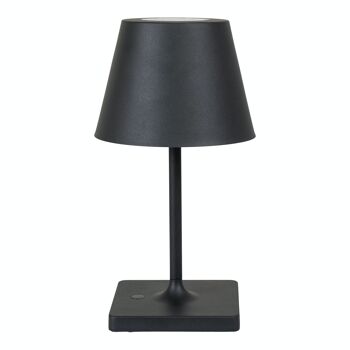 Lampe de table LED Dean - Lampe de table, noire, rechargeable 3