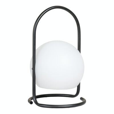 Lampe de table LED Cliff - Lampe de table, blanc/noir, rechargeable